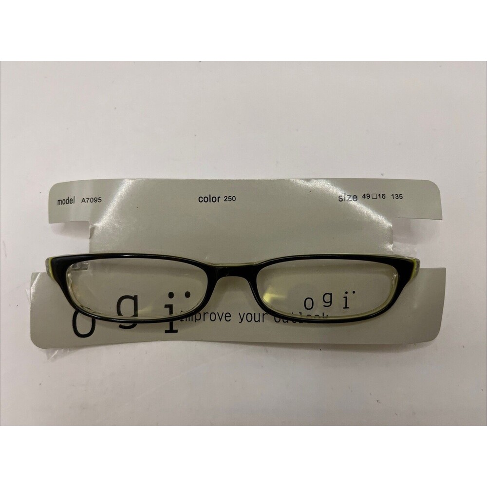 OGI Eyeglasses A7095 250 Designer Demo Lens Brown 49-16-135